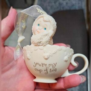 Dept 56 Snowbabies Snowbaby You're My Cup of Tea Ornament